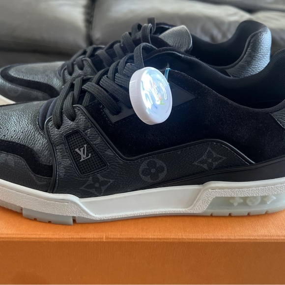 Size 8- Louis Vuitton LV Trainer Black - 1A8PUA - Picture 3 of 9